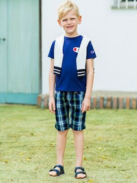 「Right-on（ライトオン）のアイテム（パンツ）」を使った、Right-on KID'Sさん（キッズ・120cm）の春コーディネート