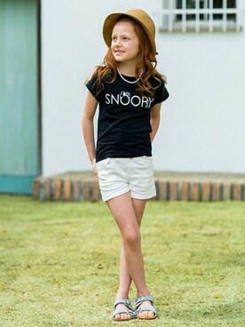 「Right-on（ライトオン）のアイテム（帽子）」を使った、Right-on KID'Sさん（キッズ・120cm）の春コーディネート