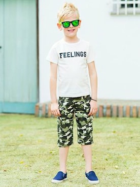「Right-on（ライトオン）のアイテム（スニーカー）」を使った、Right-on KID'Sさん（キッズ・120cm）の春コーディネート