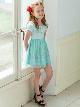 「アイテム（ワンピース/ドレス）」を使った、Right-on KID'Sさん（キッズ・120cm）の春コーディネート