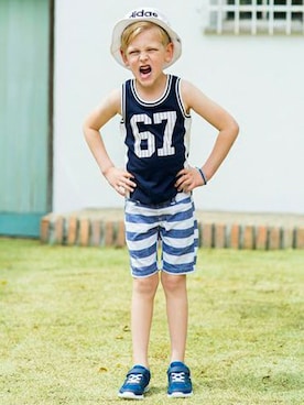 「アイテム（タンクトップ）」を使った、Right-on KID'Sさん（キッズ・120cm）の春コーディネート