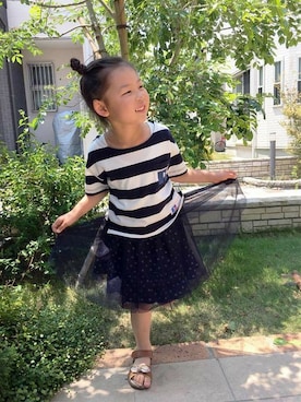 「RUSSELL（ラッセル）のアイテム」を使った、Right-on KID'Sさん（キッズ・120cm）の夏コーディネート