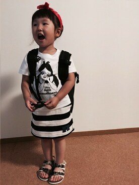 「アイテム（バッグ）」を使った、Right-on KID'Sさん（キッズ・100cm）の夏コーディネート