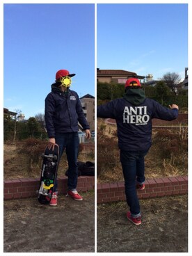 ゆーまさん（メンズ・173cm）の冬コーディネート