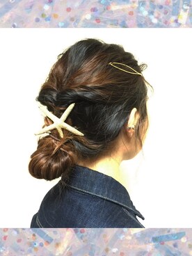 「ヘアアクセ」｜「アイテム（ジャケット/アウター）」を使った、a-yannさん（レディース・159cm）の春コーディネート