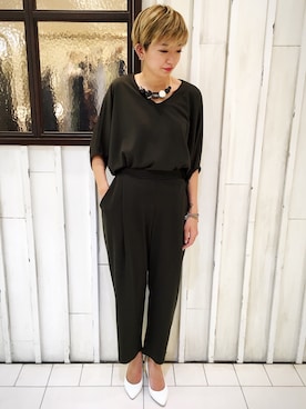 「OSMOSIS（オズモーシス）のアイテム」を使った、osmosis名古屋 yukaさん（レディース・160cm）の夏コーディネート