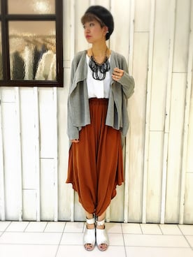 osmosis名古屋 yukaさん（レディース・160cm）の秋コーディネート