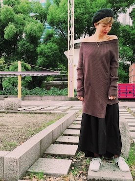 osmosis名古屋 yukaさん（レディース・160cm）の秋コーディネート