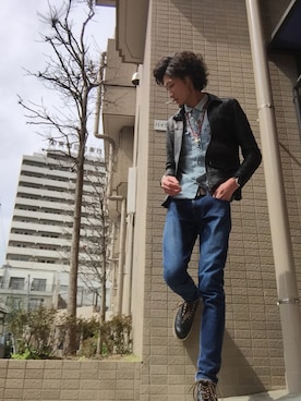 「markaware（マーカウェア）のアイテム（アナログ腕時計）」を使った、将軍さん（メンズ・188cm）の春コーディネート