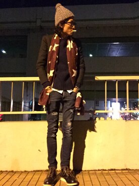 将軍さん（メンズ・188cm）の春コーディネート