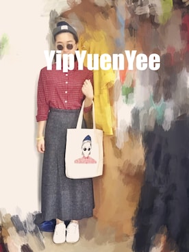「skirt」｜「アイテム（ニットキャップ/ビーニー）」を使った、kxxxxxさん（レディース・161cm）の秋コーディネート