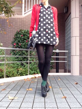 「アイテム（ブーティ）」を使った、LLさん（レディース・162cm・30代）の秋コーディネート