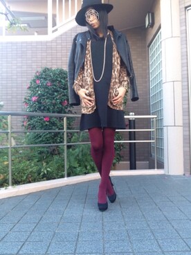 「LEPSIM（レプシィム）のフェルトハットSS　557847（ハット）」を使った、LLさん（レディース・162cm）の秋コーディネート