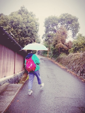 「アイテム（ナイロンジャケット、グリーン系）」を使った、☁︎ソエヤマ ☁︎さん（レディース・164cm）の冬コーディネート