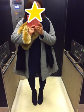 「Honeys（ハニーズ）のアイテム（ダウンジャケット/コート）」を使った、M.Iさん（レディース・162cm）の春コーディネート