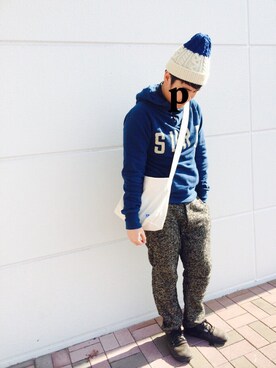 ぺっちさん（メンズ・173cm）の冬コーディネート