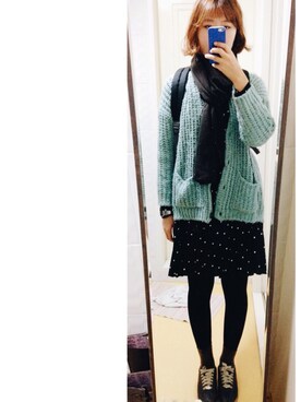 「skirt」｜「アイテム（アナログ腕時計）」を使った、imさん（レディース・166cm）の秋コーディネート