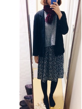 「skirt」｜「アイテム（アナログ腕時計）」を使った、imさん（レディース・166cm）の秋コーディネート