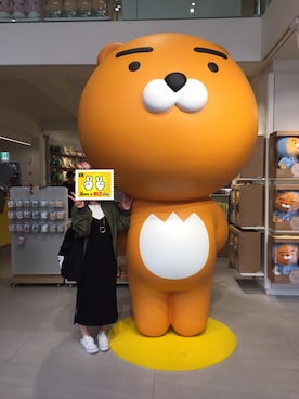 「韓国旅行」｜「アイテム（ワンピース/ドレス）」を使った、sayakaさん（レディース・156cm）の秋コーディネート