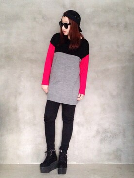 しえる。さん（レディース・165cm）の秋コーディネート