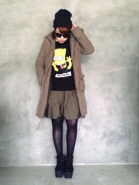 しえる。さん（レディース・165cm）の冬コーディネート