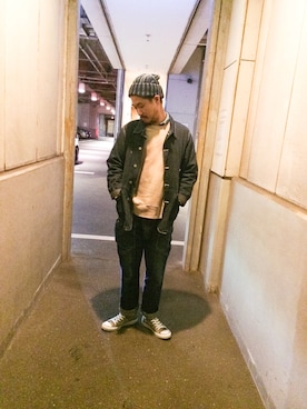 「SASSAFRAS（ササフラス）のアイテム」を使った、JAVARA'Sさん（メンズ・175cm）の冬コーディネート