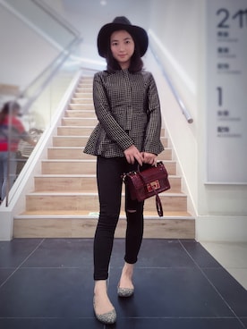 「Millie'sのアイテム」を使った、Ginaさん（レディース・158cm）の春コーディネート