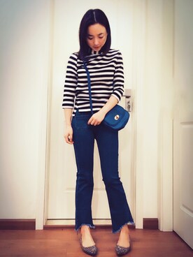 「Millie'sのアイテム」を使った、Ginaさん（レディース・158cm）の春コーディネート