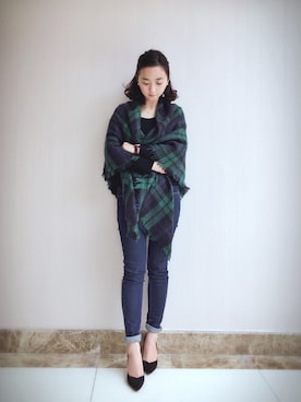 「Millie'sのアイテム」を使った、Ginaさん（レディース・158cm）の春コーディネート