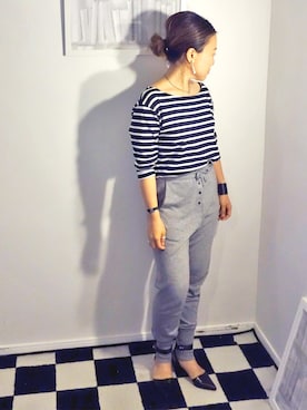 水無川ミワさん（レディース・156cm）の夏コーディネート