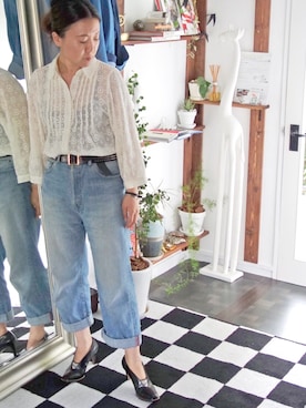 「C'est pas grave（セパグラーブ）のアイテム」を使った、水無川ミワさん（レディース・156cm）の秋コーディネート