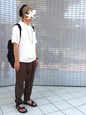 「チャイハネ（チャイハネ）のアイテム（ヘアアクセサリー）」を使った、KATooooNさん（メンズ・173cm）の夏コーディネート