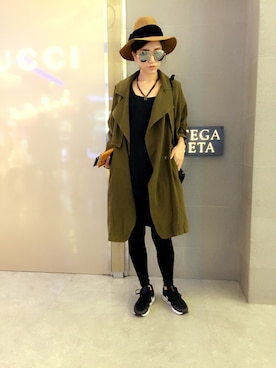 「Marjorie（マージョリー）のアイテム（ジャケット/アウター）」を使った、張樹樹さん（レディース・160cm）の春コーディネート