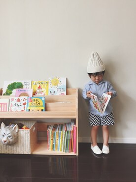「ラルフローレンシャツ」｜「アイテム（その他）」を使った、iorinrinさん（キッズ・90cm）の夏コーディネート