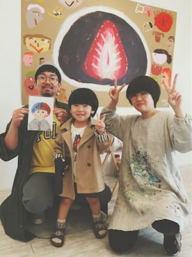 「bobochoses」｜「アイテム（ジャケット/アウター）」を使った、iorinrinさん（キッズ・90cm）の春コーディネート
