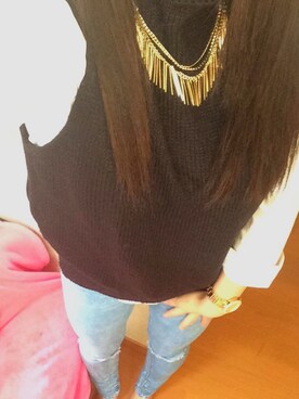 「topic luxe（トピックラックス）のアイテム」を使った、popuraさん（レディース・158cm）の春コーディネート