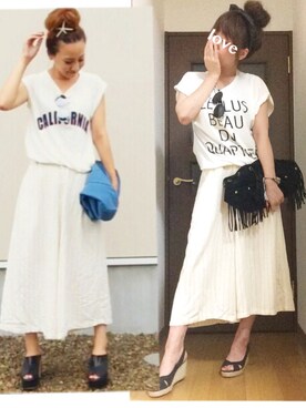 ♥︎ 𝕃𝕆𝕍𝔼 ♥︎さん(レディース・163cm)の夏コーディネート