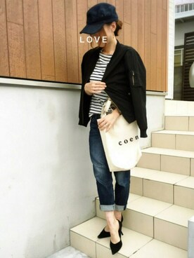 ♥︎ 𝕃𝕆𝕍𝔼 ♥︎さん（レディース・163cm）の秋コーディネート