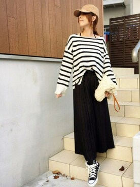 ♥︎ 𝕃𝕆𝕍𝔼 ♥︎さん（レディース・163cm）の冬コーディネート