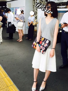 「H&M（エイチ・アンド・エム）のアイテム（サングラス）」を使った、royQさん（レディース・153cm）の夏コーディネート