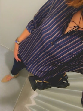 「UNIQLO（ユニクロ）のアイテム（シャツ/ブラウス、その他）」を使った、ogaさん（レディース・158cm）の秋コーディネート