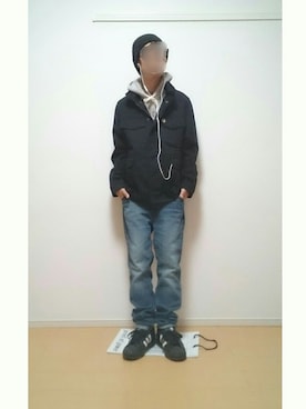 「CALEE（キャリー）のアイテム（ブルゾン）」を使った、Takaさん（メンズ・165cm）の冬コーディネート