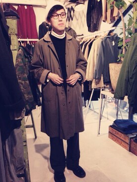 「KRIS VAN ASSCHE（クリスヴァンアッシュ）のアイテム（パンツ）」を使った、lightyearさん（メンズ・177cm）の冬コーディネート