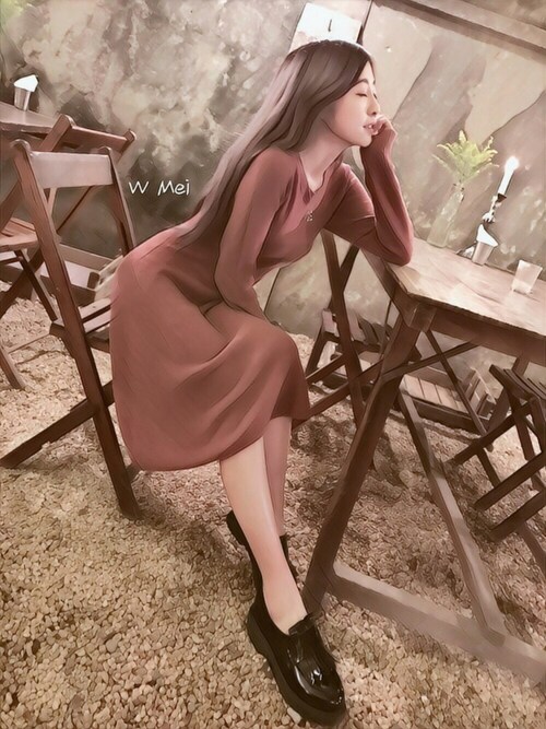 若桜鳴 Uniqloのワンピースを使ったコーディネート Wear