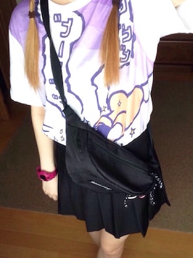 「アイテム（アナログ腕時計、ピンク系）」を使った、み🌹さん（レディース・161cm）の夏コーディネート