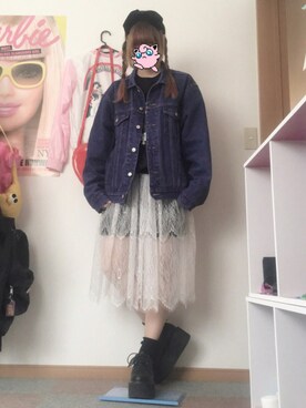 「BUBBLES（バブルス）のアイテム（バッグ）」を使った、み🌹さん（レディース・161cm）の冬コーディネート