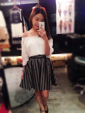 「TAIPEI」｜「アイテム（チュニック）」を使った、Hsuanさん（レディース・156cm）の秋コーディネート
