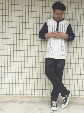 「re/done」｜がっさん★さん（メンズ・173cm）の春コーディネート