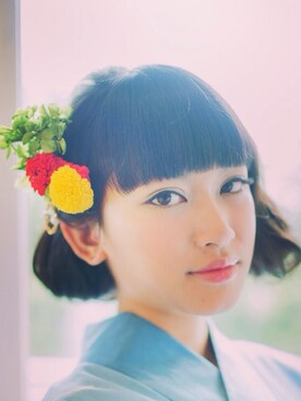 「hairmake」｜SABO さん（レディース・160cm）の夏コーディネート