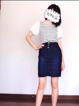 「ANOTHER BRANCH（アナザーブランチ）のアイテム（その他トップス）」を使った、もぉかさん（レディース・165cm）の夏コーディネート